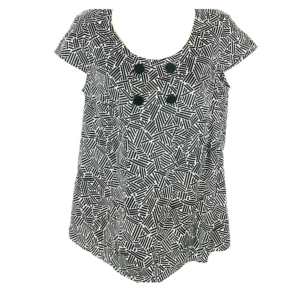 Ann Taylor‎ loft flowy print blouse small nwt